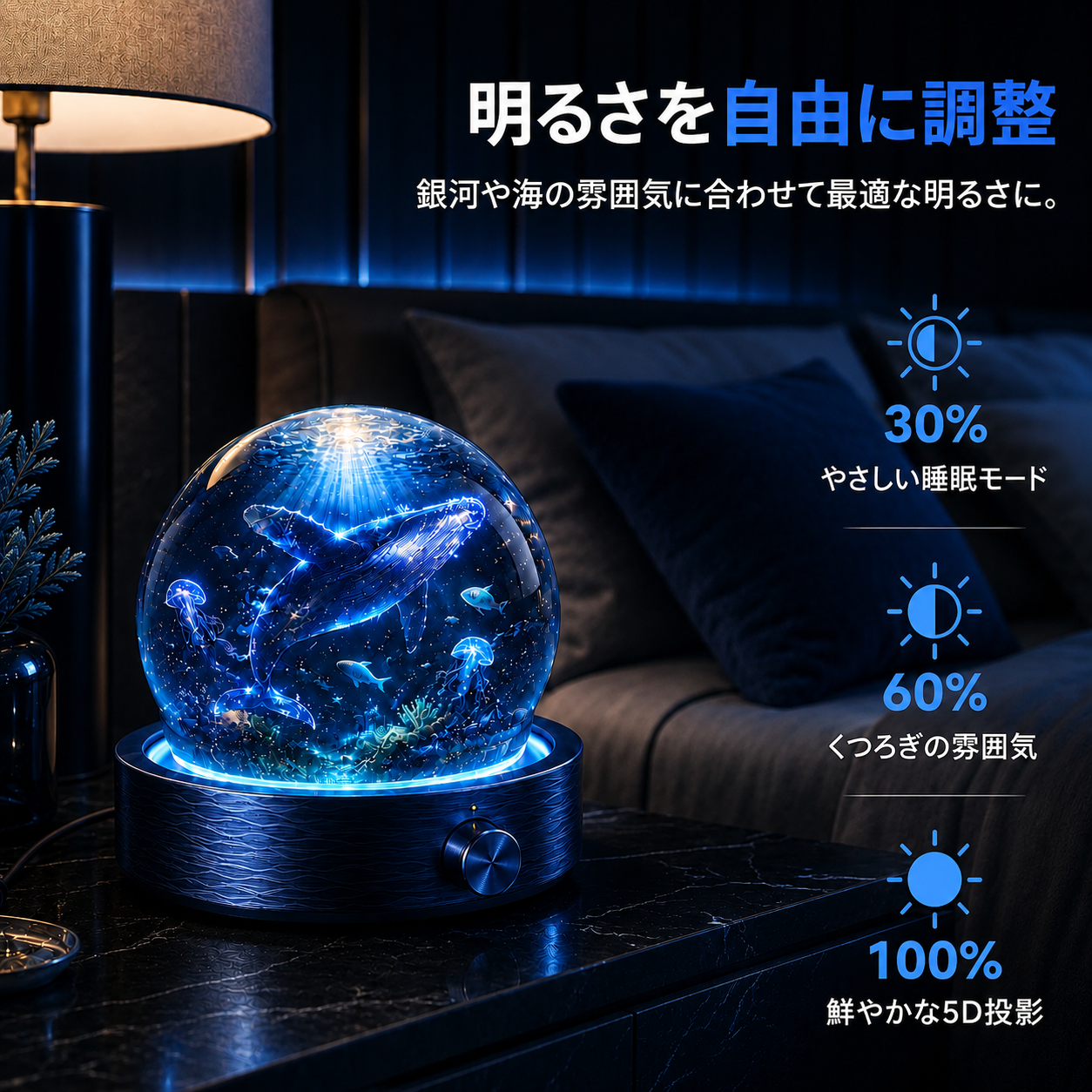 BVJ® 2026 PRO MAX 5Dスマート・ワールド・プロジェクター 🌎 Bluetooth操作と効果音で、100種類以上の没入型世界を創り出そう