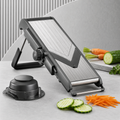 Adjustable Mandoline Slicer with Hand Guard for Kitchen Prep