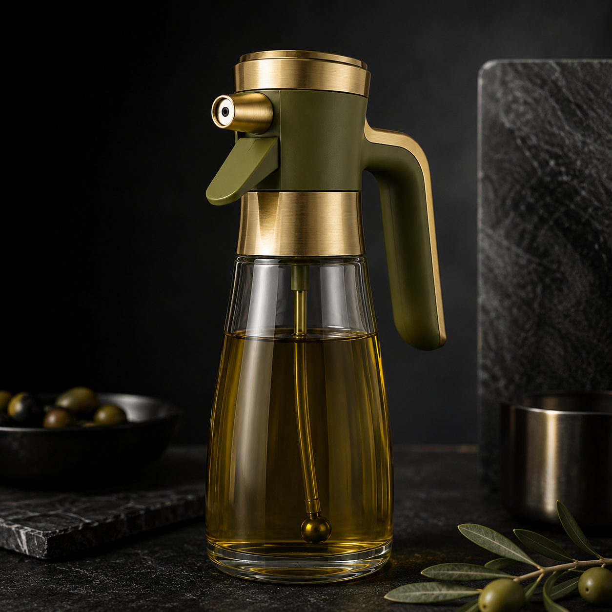Olive Oil Sprayer Bottle for Cooking, Salads & Everyday Kitchen Prep