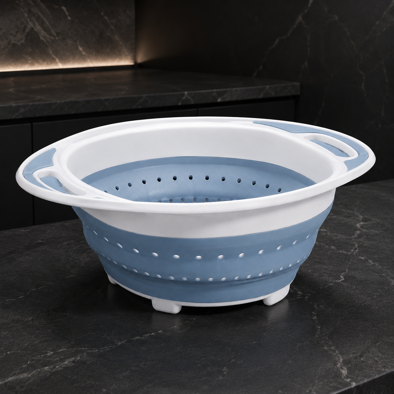 Collapsible Colander Strainer Basket for Fruits, Vegetables, Pasta & Kitchen Prep